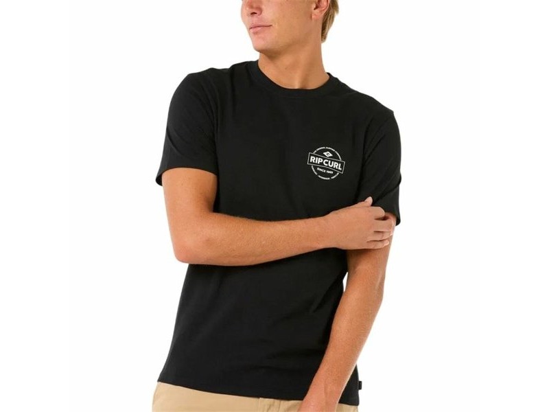 Мъжка тениска с къс ръкав Rip Curl Staple Черен