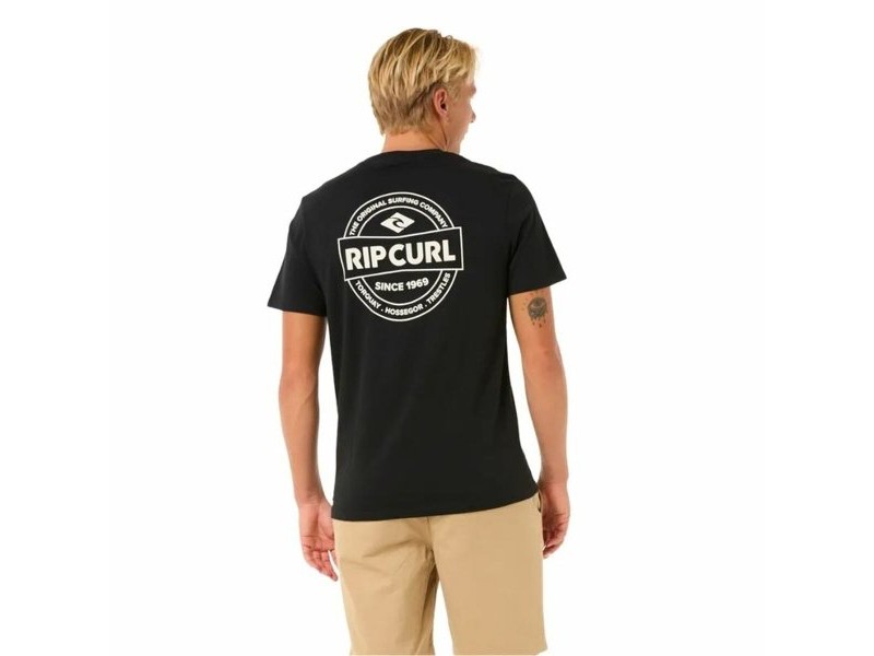 Мъжка тениска с къс ръкав Rip Curl Staple Черен