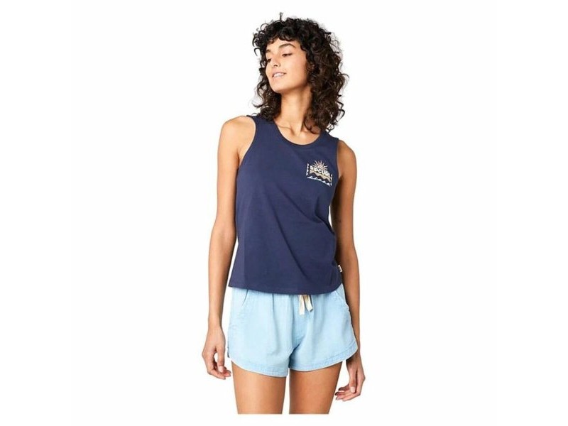 Дамска тениска с къс ръкав Rip Curl Re-Entry Crew Tee Морско син