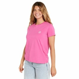 Дамска тениска с къс ръкав Rip Curl Re-Entry Crew Tee Розов Фуксия