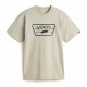 Мъжка тениска с къс ръкав Vans Full Patch London Fog Бежов