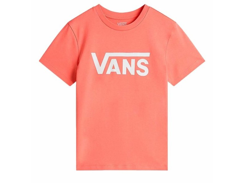 Дамска тениска с къс ръкав Vans Flying V Flyv Розов Сьомга