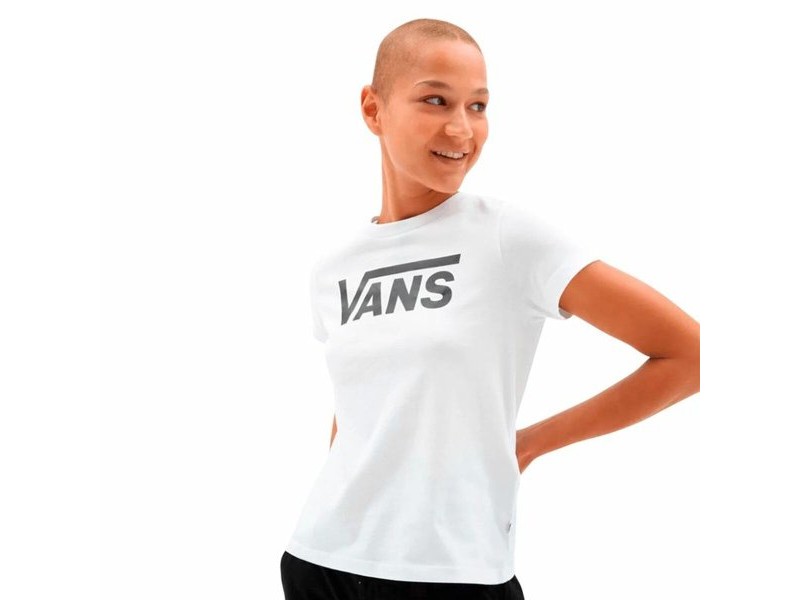 Дамска тениска с къс ръкав Vans Flying Бял