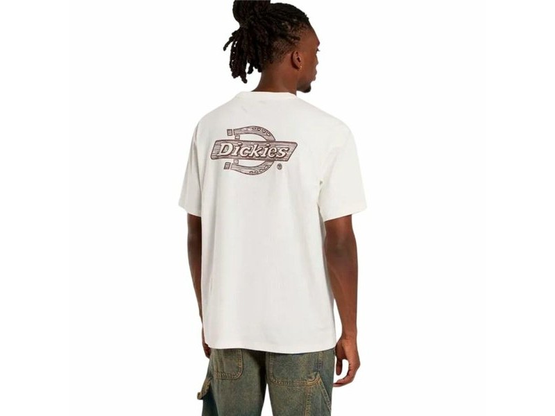 Мъжка тениска с къс ръкав Dickies Wood Logo Бял Мъжка тениска с къс ръкав Dickies Wood Logo Бял