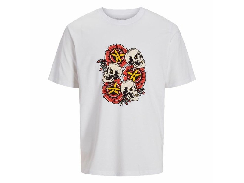 Детска тениска с къс ръкав Jack & Jones Joranatomy Skull Ss Crew Neck