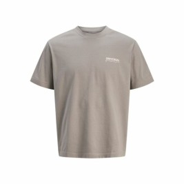 Мъжка тениска с къс ръкав Jack & Jones Jcodynamic Dust Ss Crew Neck Светло кафяв