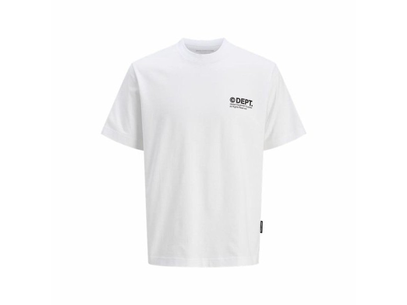 Мъжка тениска с къс ръкав Jack & Jones Jcodynamic Dust Ss Crew Бял