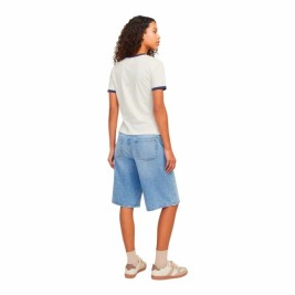 Дамска тениска с къс ръкав Jack & Jones Jxperle Reg Fit Бял
