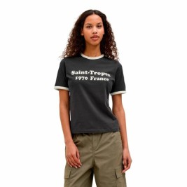 Дамска тениска с къс ръкав Jack & Jones Jxperle Reg Fit Черен