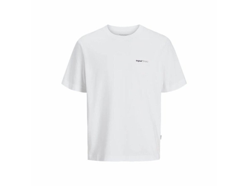 Мъжка тениска с къс ръкав Jack & Jones Jorvarenna Painted Бял