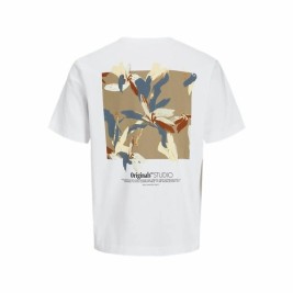 Мъжка тениска с къс ръкав Jack & Jones Jorvarenna Painted Бял