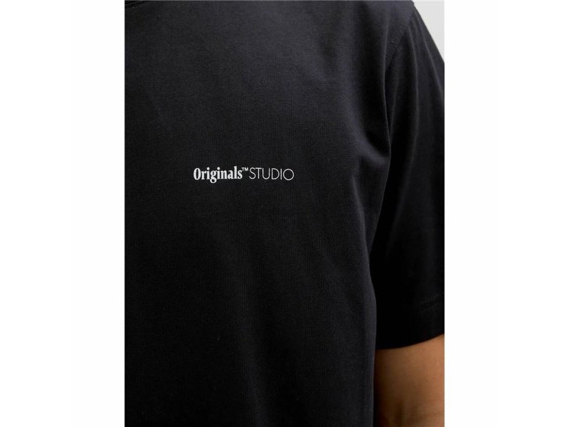 Мъжка тениска с къс ръкав Jack & Jones Jorvarenna Painted Черен