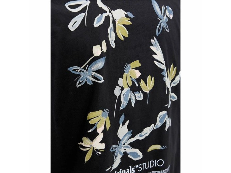 Мъжка тениска с къс ръкав Jack & Jones Jorvarenna Painted Черен