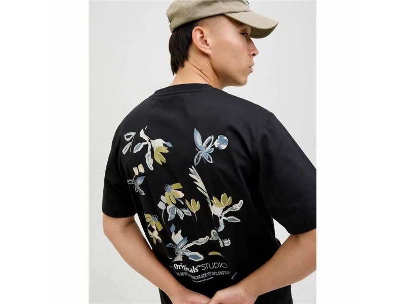 Мъжка тениска с къс ръкав Jack & Jones Jorvarenna Painted Черен