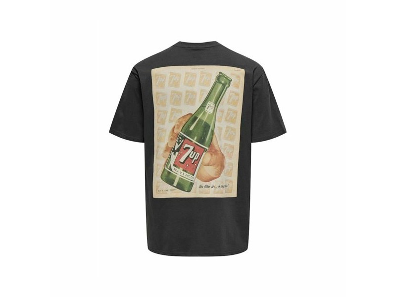 Мъжка тениска с къс ръкав Only & Sons Ons7Up Rlx Ss Черен