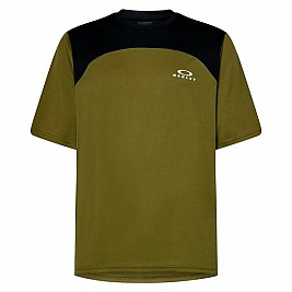 Мъжка тениска с къс ръкав Oakley Free Ride SS Зелен Маслина