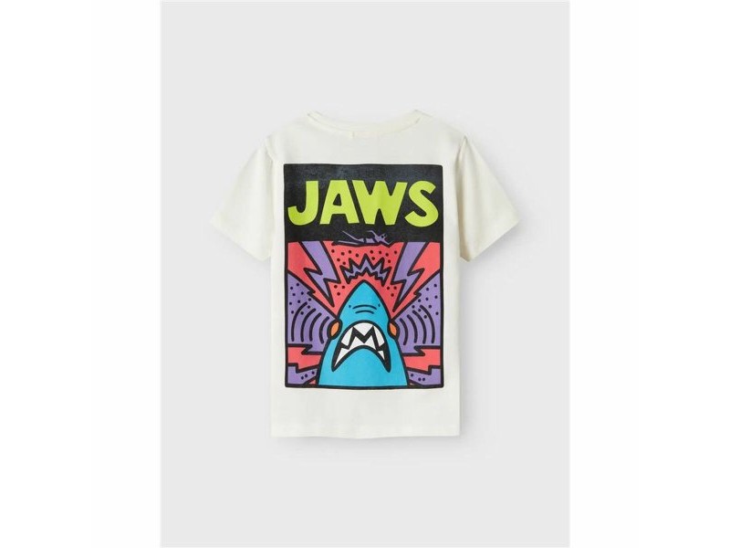 Детски Тениска с къс ръкав Name It Nkmmakai Jaws Nreg Box Sky