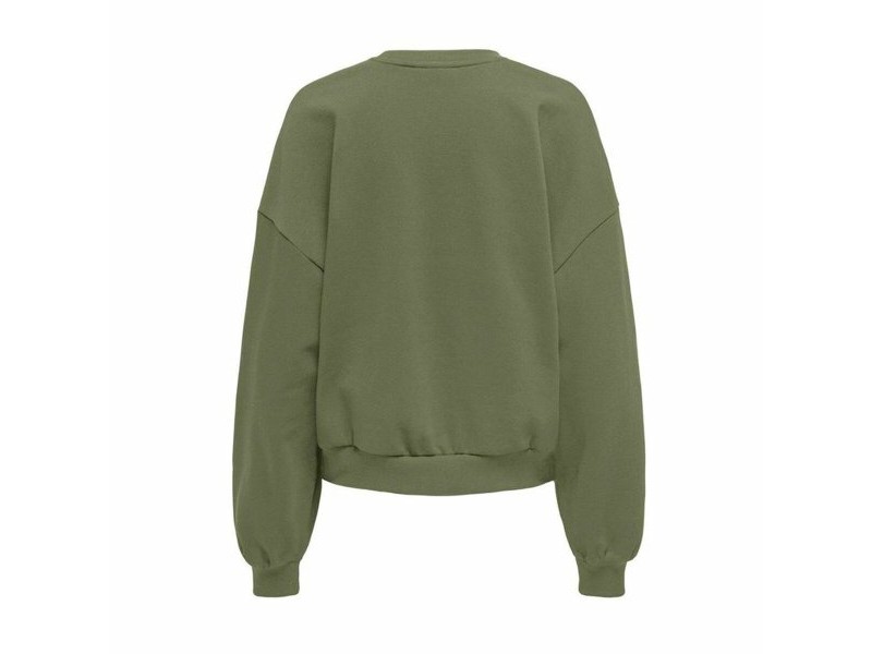 Дамски суичър без качулка Only Only Onlkatya L/S Love Маслина