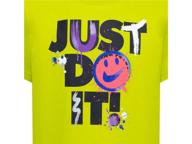 Детски Тениска с къс ръкав Nike Nkb Express Yourself Jdi Ss Жълт