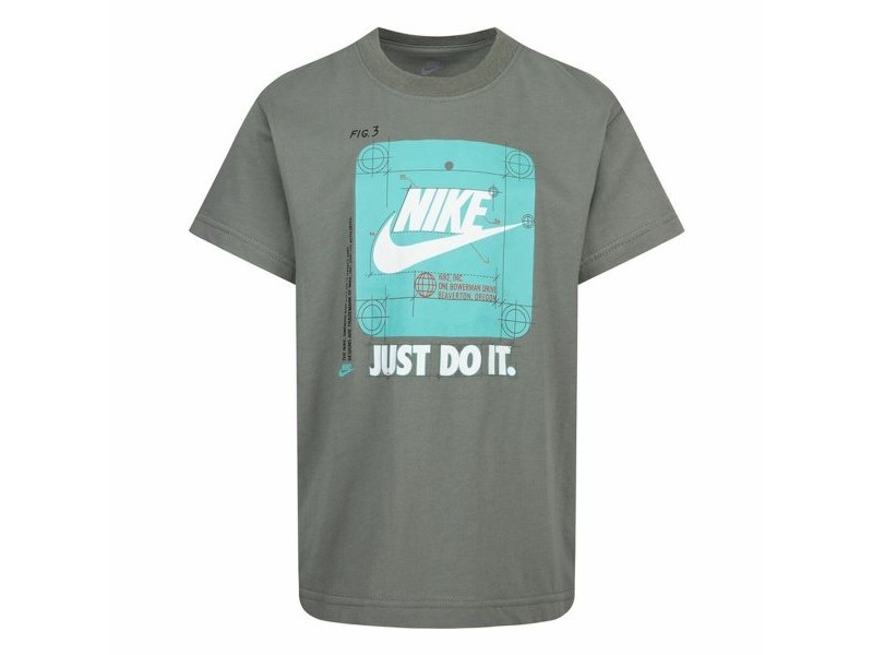 Детски Тениска с къс ръкав Nike Future Utility Ss Тъмно сив