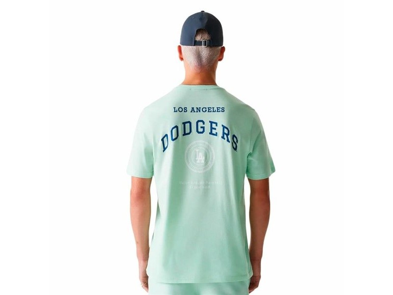 Мъжка тениска с къс ръкав New Era Mlb Arch Grphc Reg Losdod Pmg Аквамарин