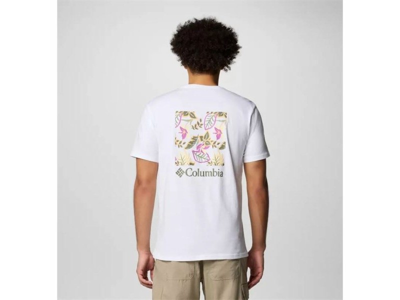 Мъжка тениска с къс ръкав Columbia North Cascades™ Sleeve Бял