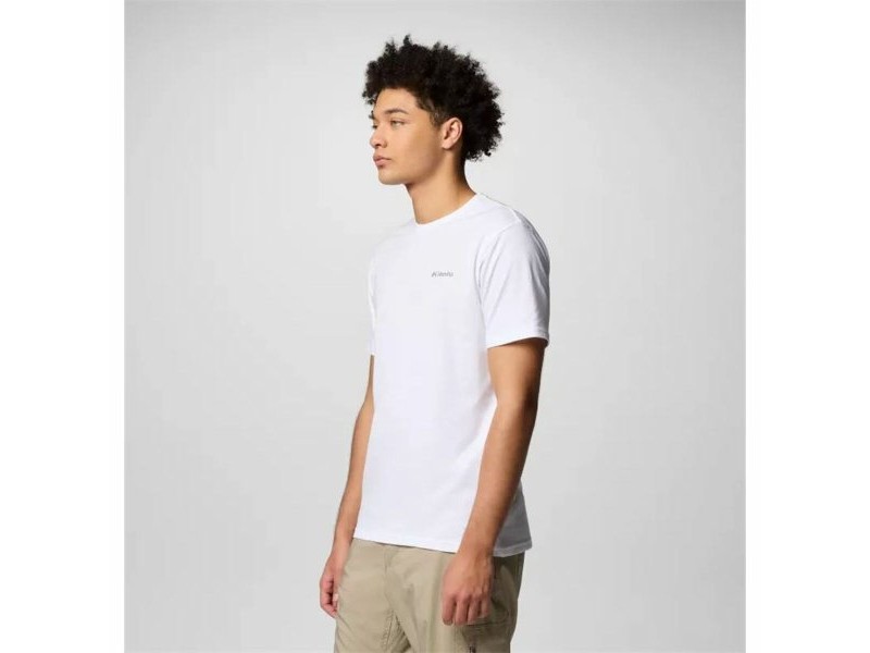 Мъжка тениска с къс ръкав Columbia North Cascades™ Sleeve Бял