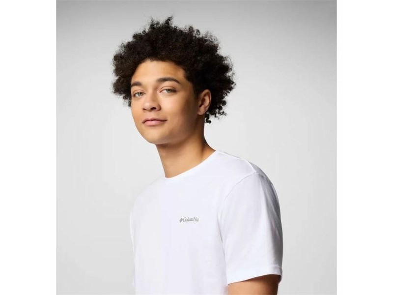 Мъжка тениска с къс ръкав Columbia North Cascades™ Sleeve Бял