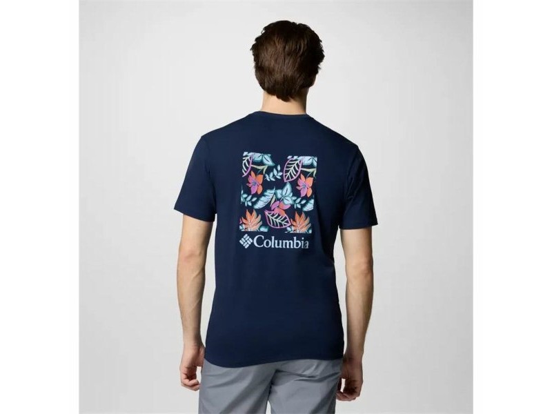 Мъжка тениска с къс ръкав Columbia North Cascades™ Sleeve Тъмно синьо