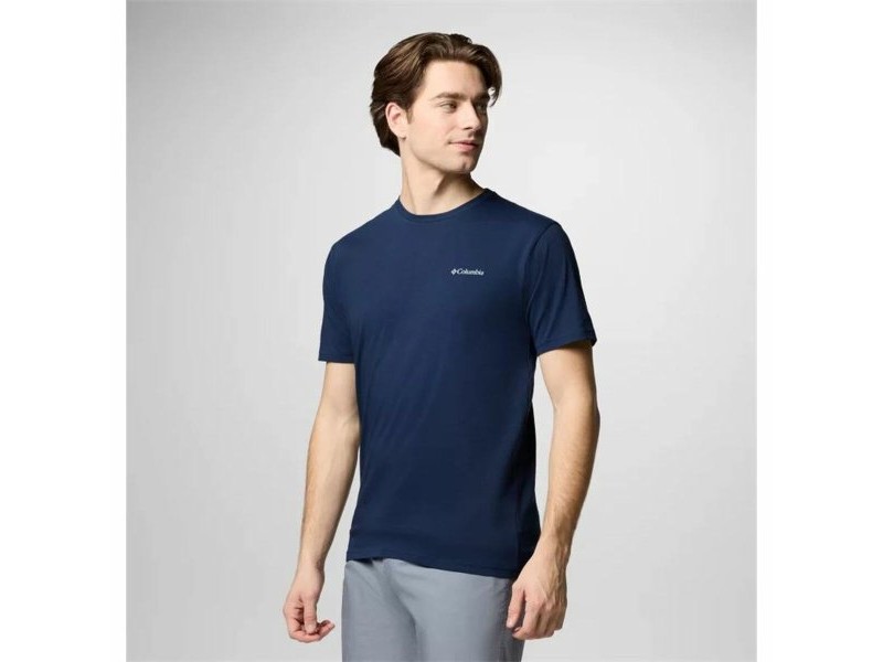 Мъжка тениска с къс ръкав Columbia North Cascades™ Sleeve Тъмно синьо