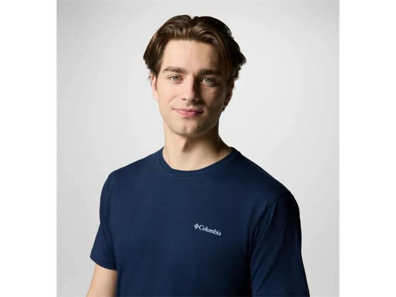 Мъжка тениска с къс ръкав Columbia North Cascades™ Sleeve Тъмно синьо