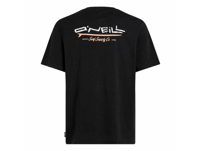 Мъжка тениска с къс ръкав O'Neill Retro Back Print Черен