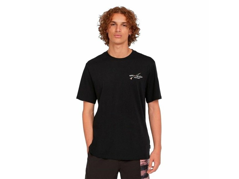 Мъжка тениска с къс ръкав O'Neill Retro Back Print Черен