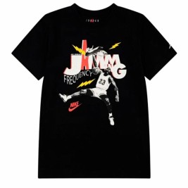 Детски Тениска с къс ръкав Jordan Mj Jamming Ss Черен