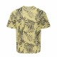 Мъжка тениска с къс ръкав Only & Sons Onskash Reg Leaf Aop Златен
