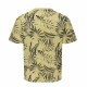 Мъжка тениска с къс ръкав Only & Sons Onskash Reg Leaf Aop Златен