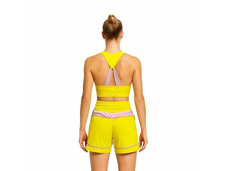 Женски Спортен Топ Black Limba Жълт Fitness