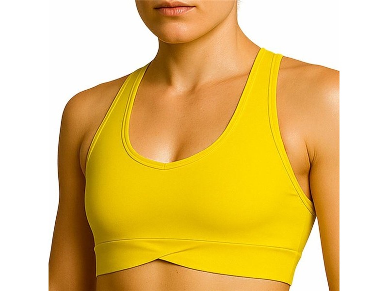 Женски Спортен Топ Black Limba Жълт Fitness