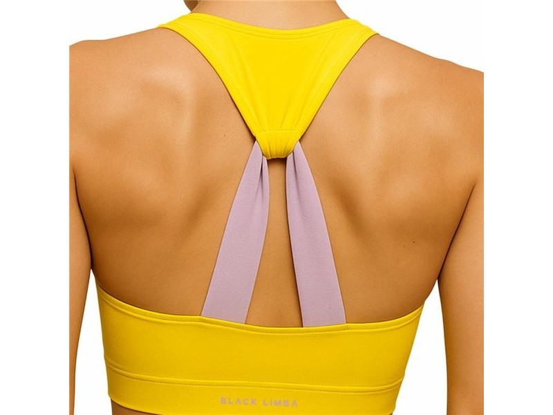 Женски Спортен Топ Black Limba Жълт Fitness