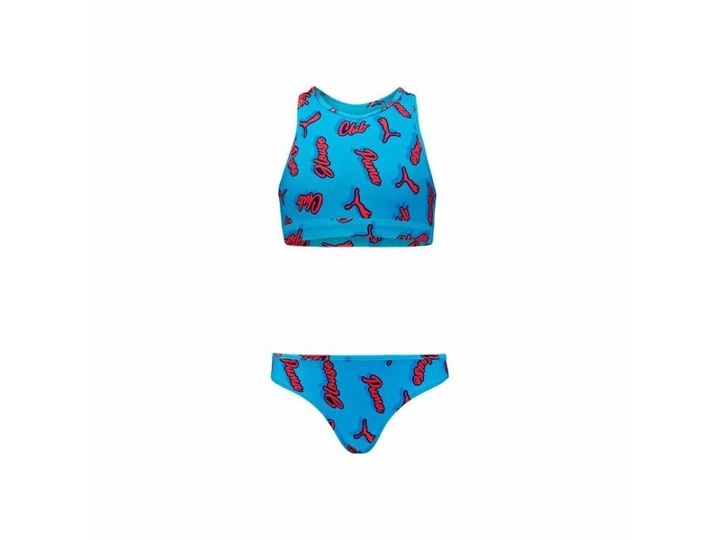 бански долна част за момичета Puma Printed Set Индиго