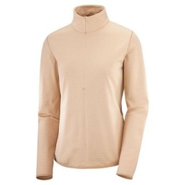 Женско Спортно Яке Salomon Outrack Half Zip Mid Розов