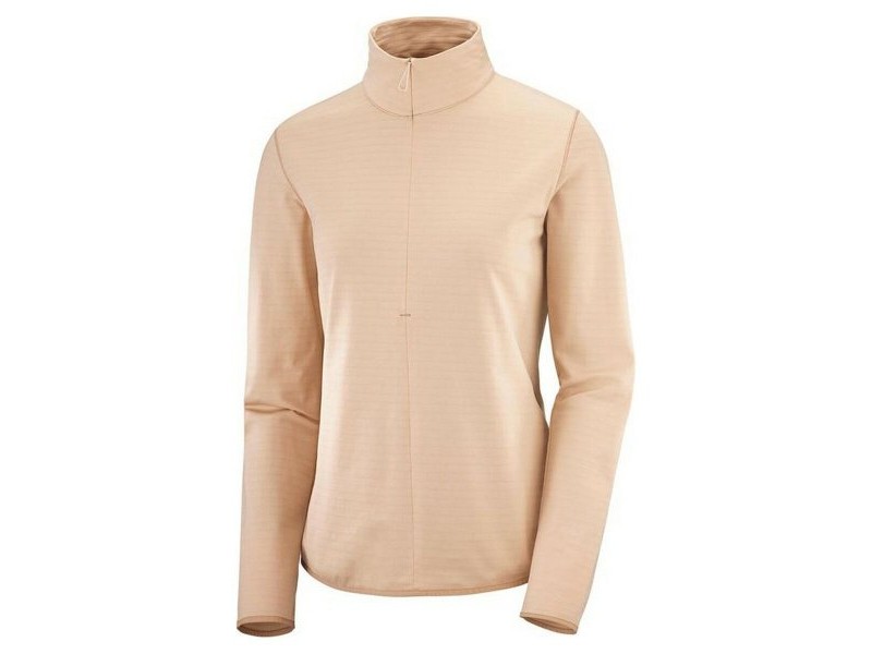 Женско Спортно Яке Salomon Outrack Half Zip Mid Розов