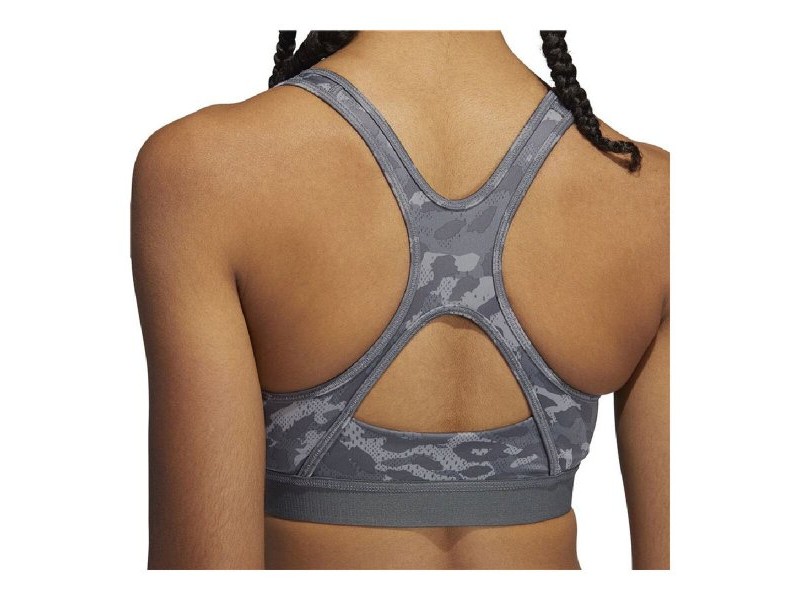 Спортен Сутиен Adidas Believe This Medium Support Тъмно сив