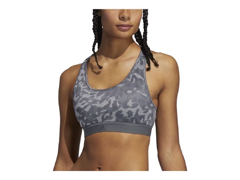 Спортен Сутиен Adidas Believe This Medium Support Тъмно сив