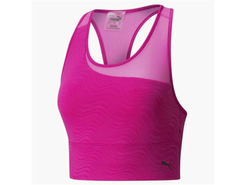 Спортен Сутиен Puma Mid Impact Flawless Фуксия