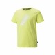Детски Тениска с къс ръкав Puma Power Logo Жълт