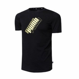 Детска тениска с къс ръкав Puma Power Logo Черен