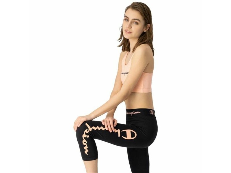 Спортни Клинове за Жени Champion Quick-Dry Script Logo Crop Черен