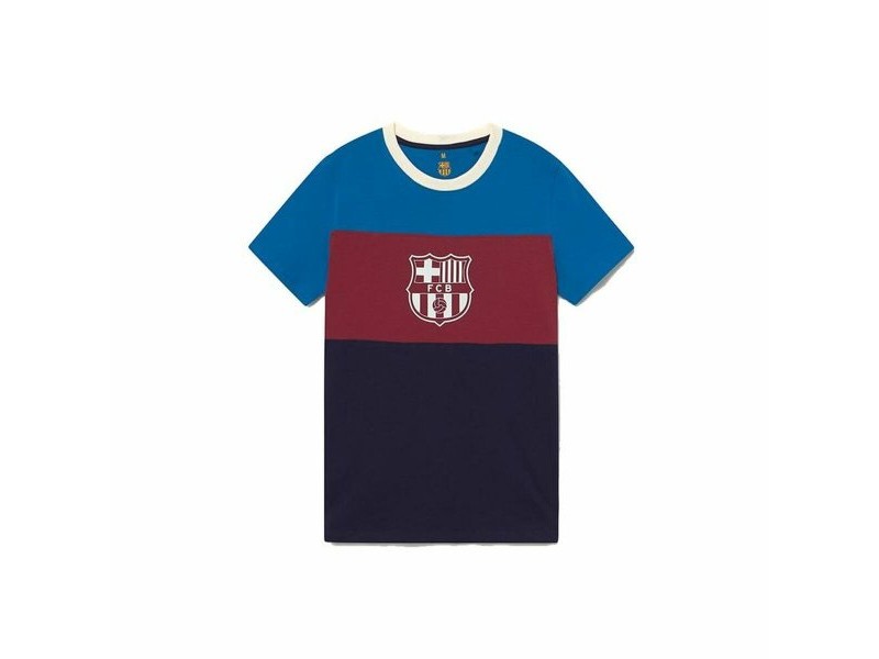 Мъжка Футболна Фланелка с Къс Ръкав F.C. Barcelona Син