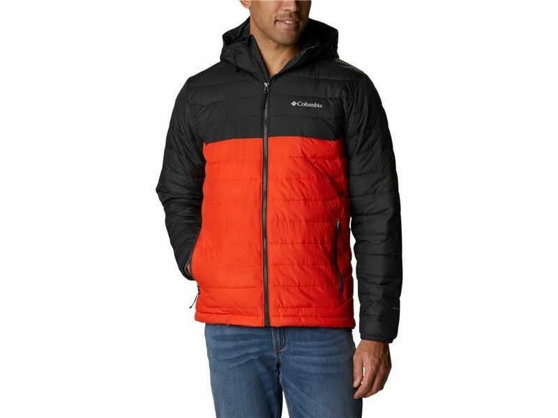 Мъжко Спортно Яке Columbia  Powder Lite™ Черен Оранжев